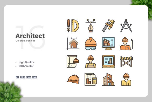 Architect Colored Icons: A Strategic Design Tool for Modern Creativity