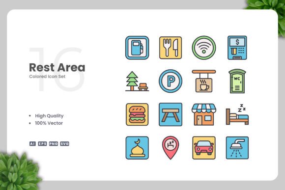 Rest Area Colored Icons: A Practical Guide for Designers and Creators