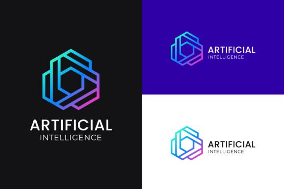 Revitalize Your Corporate Image with a Futuristic Artificial Intelligence Logo