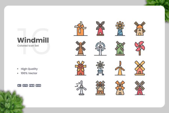 Windmill Colored Icons